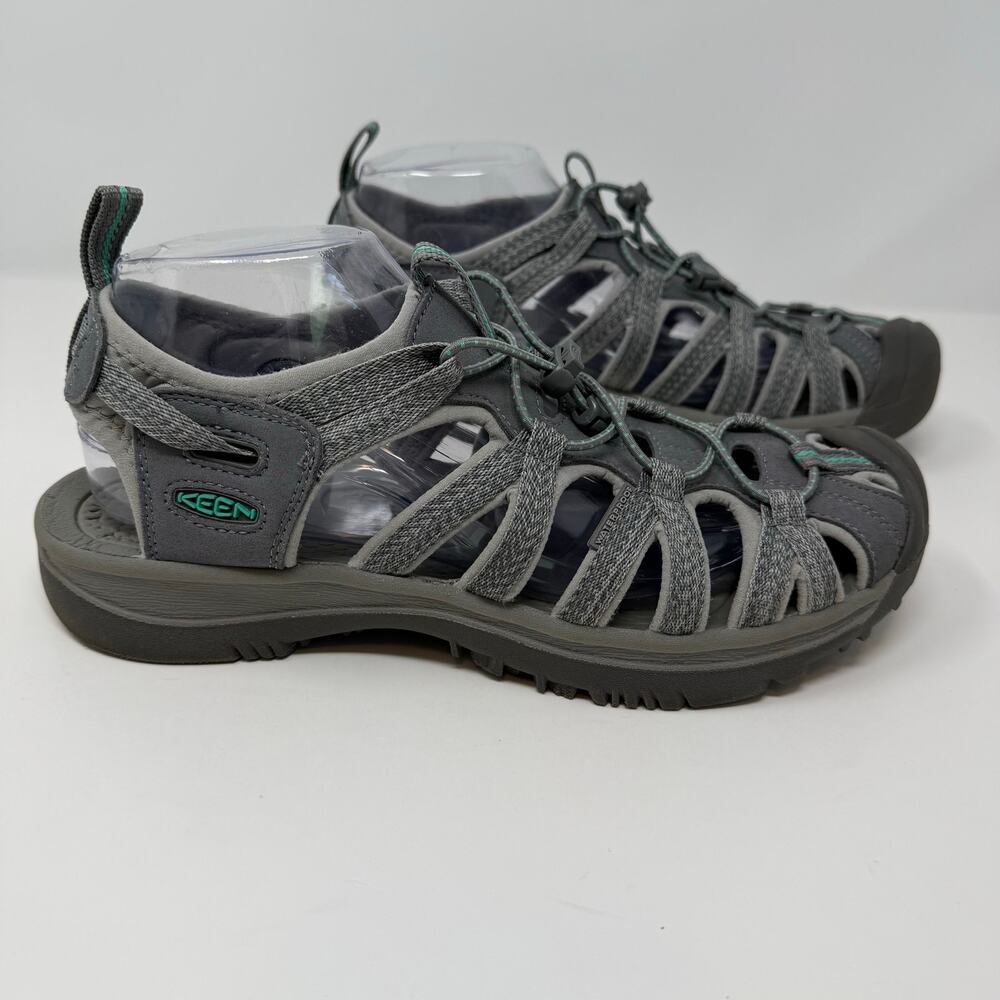 Keen Whisper Hiking Sandals Women's 10 Grey Teal Summer Footwear - Picture 6 of 11